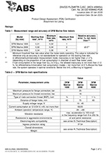 DFM Marine ABS Type Approval Certificate