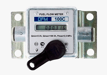 Fuel rate displayed by fuel counter