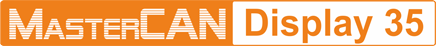 MasterCAN Display 35 CAN bus display logo