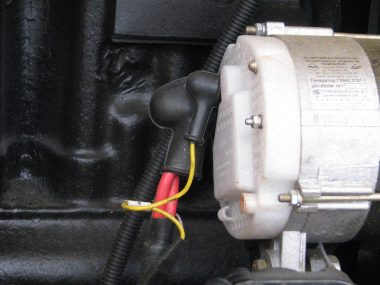 Signal cable is protected with corrugated tube