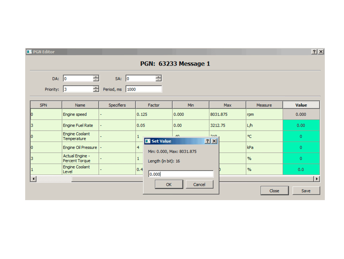 Editing SPN numeric values