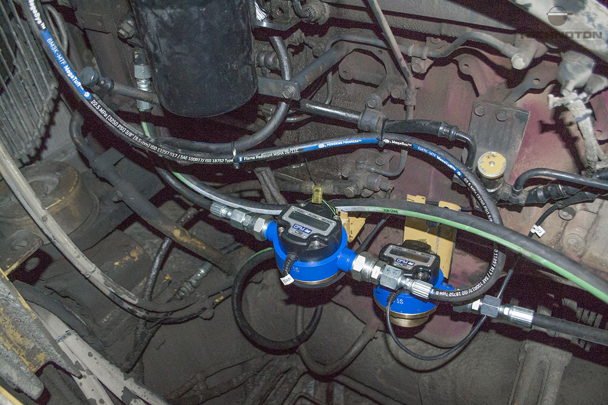 DFM Marine are installed on rear engine of excavator