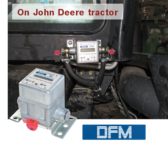 Fuel flow meters were mounted on John Deere 8310R tractors Fuel flow meters were mounted on John Deere 8310R tractors