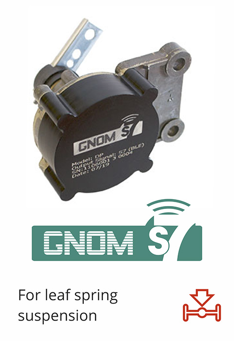 Wireless axle load sensor for leaf spring suspension