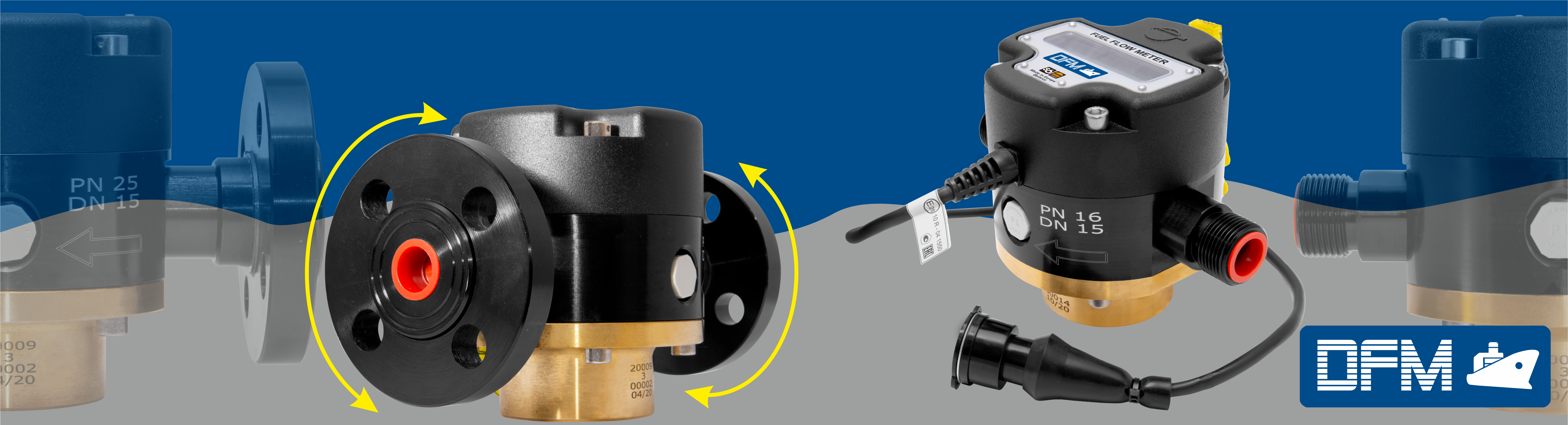 Design advantages of DFM Marine fuel flow meter for heavy machinery