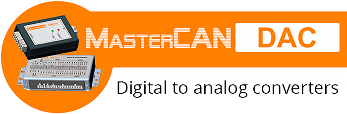 MasterCAN DAC – a flexible converter between CAN J1939 and analog signals