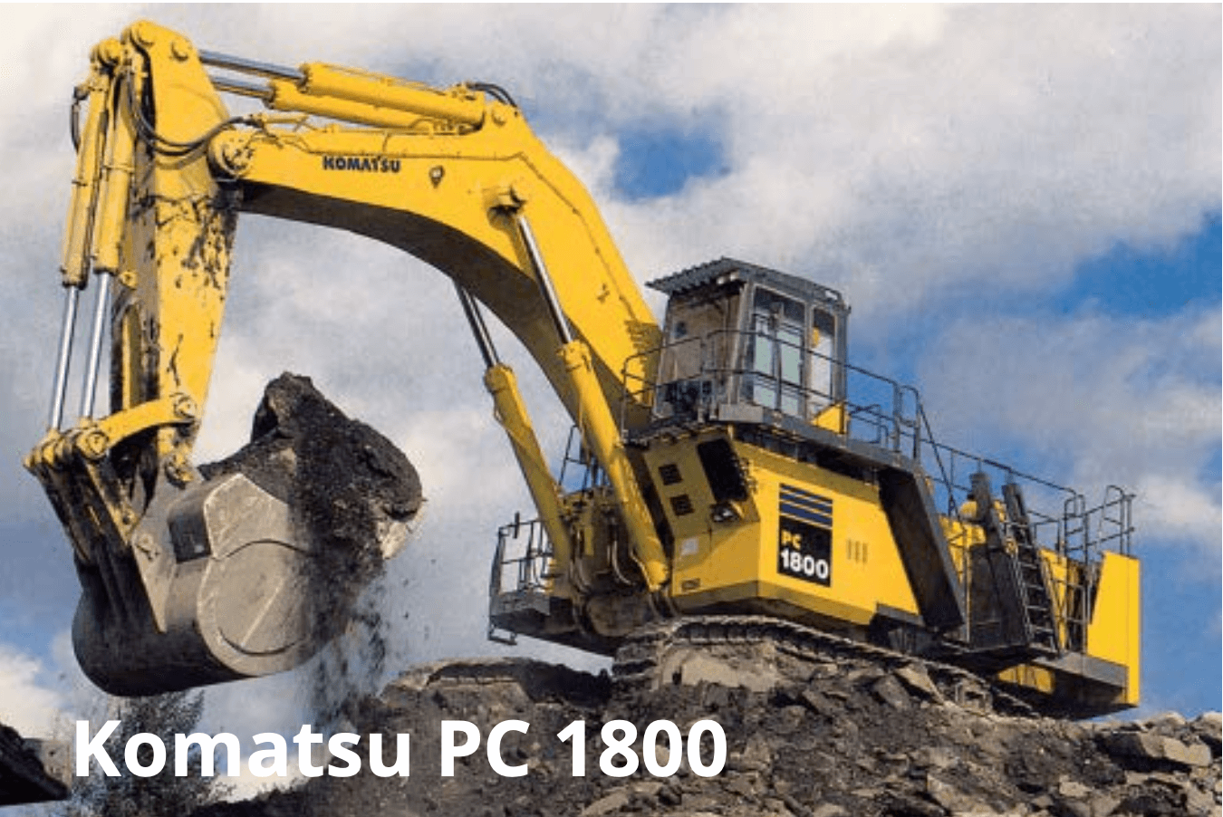Crawler excavator Two Komatsu SAA6D140E engines, volume/power of each 15 l/670 kW Crawler excavator Two Komatsu SAA6D140E engines, volume/power of each 15 l/670 kW