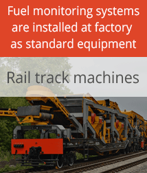 Accurate fuel monitoring for rail track machines Use case