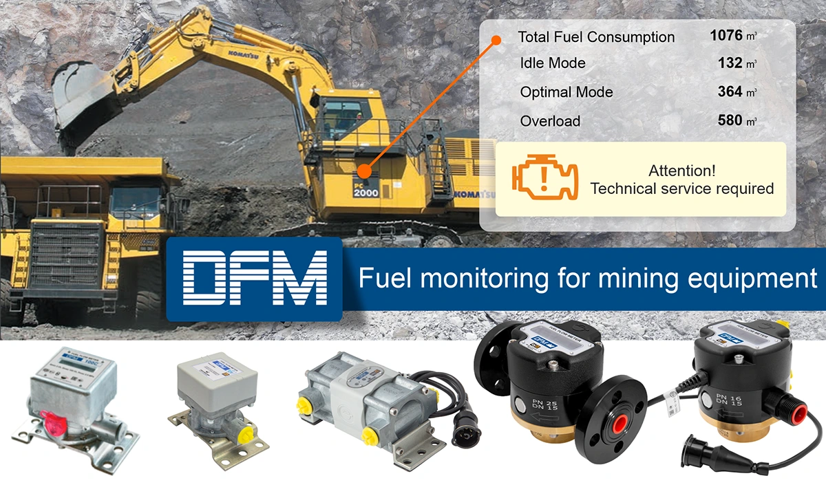 Fuel monitoring for mining equipment