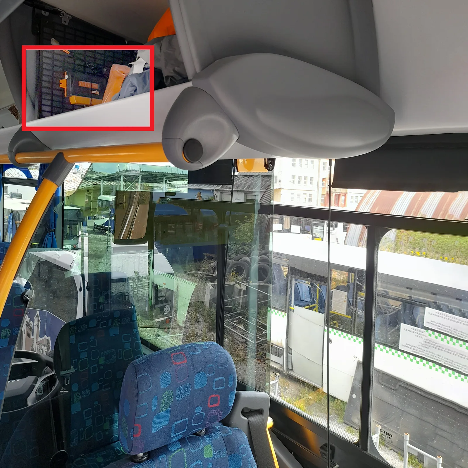 Telematics gateway is in the luggage compartment, above the passenger seats Telematics gateway is in luggage compartment, above the passenger seats