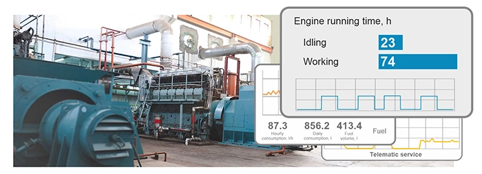 Genset engine remote monitoring