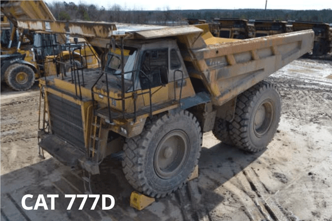 Camión volquete CAT 777D Camión volquete CAT 777D