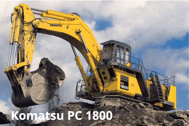 Excavadora de orugas Dos motores Komatsu PC 1800 Excavadora de orugas Dos motores Komatsu PC 1800