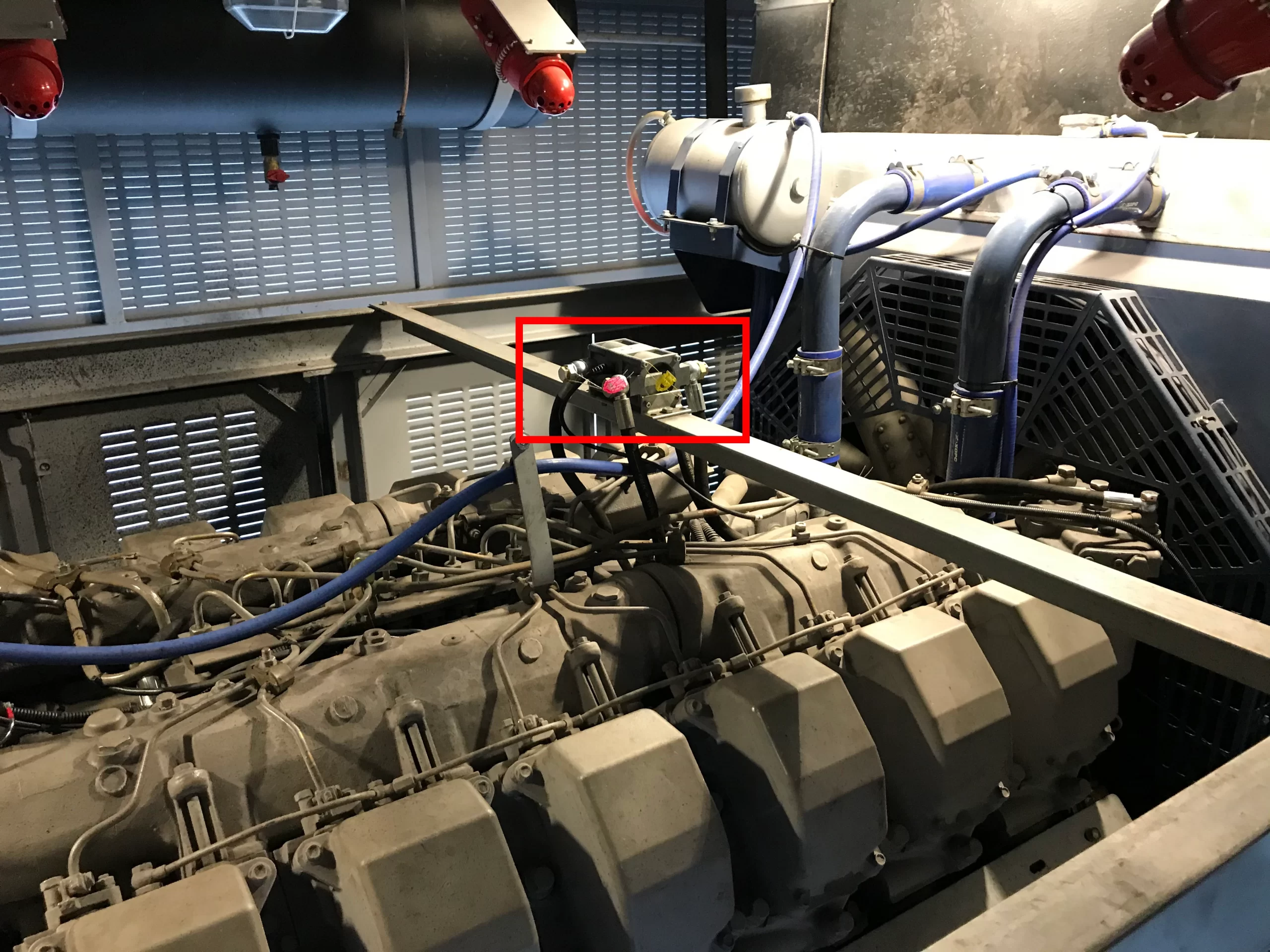 DFM installed on railroad car DFM installed on railroad car