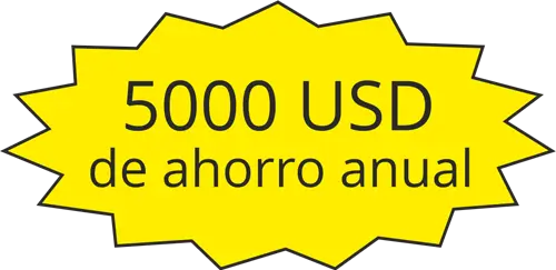 5000 USD de ahorro anual 5000 USD de ahorro anual