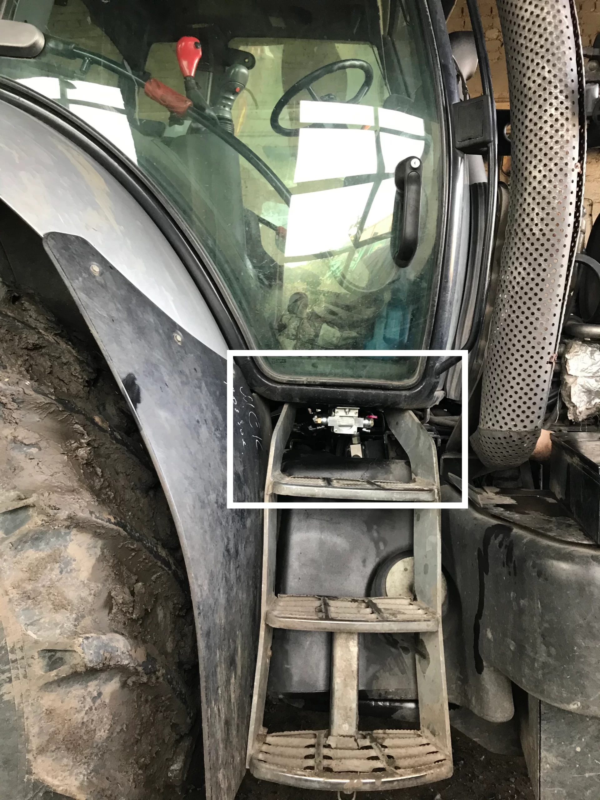 DFM flow meter was installed in the tractor’s fuel system flow meter was installed in the tractor’s fuel system
