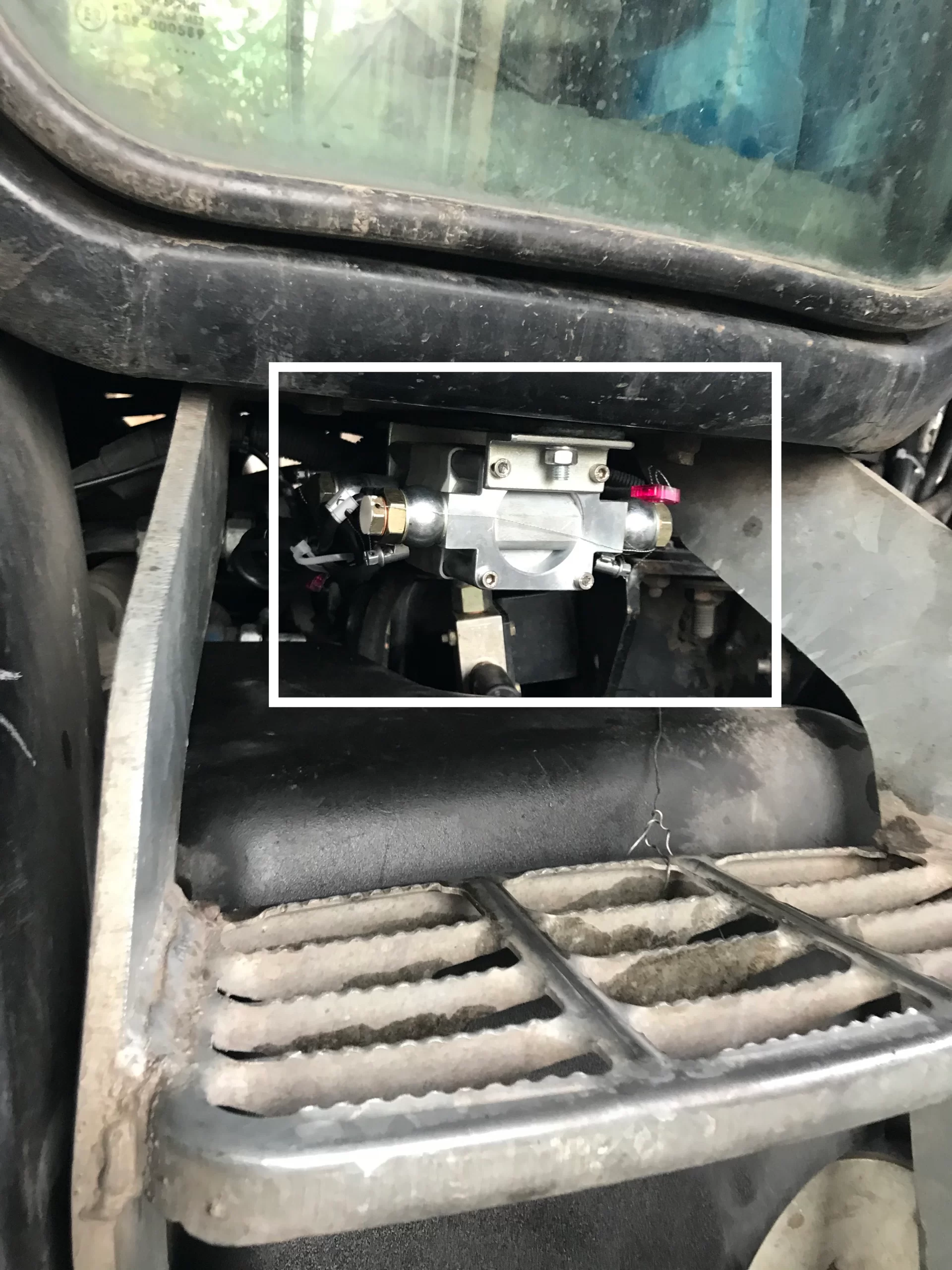 Differential flow meter on Lamborghini tractor DFM D on Lamborghini tractor