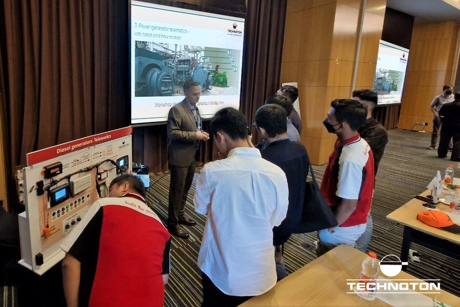 Interactive stand ” Diesel Generators Monitoring ” Remote monitoring and fuel telematics for power-generators, vessels and heavy-duty vehicles