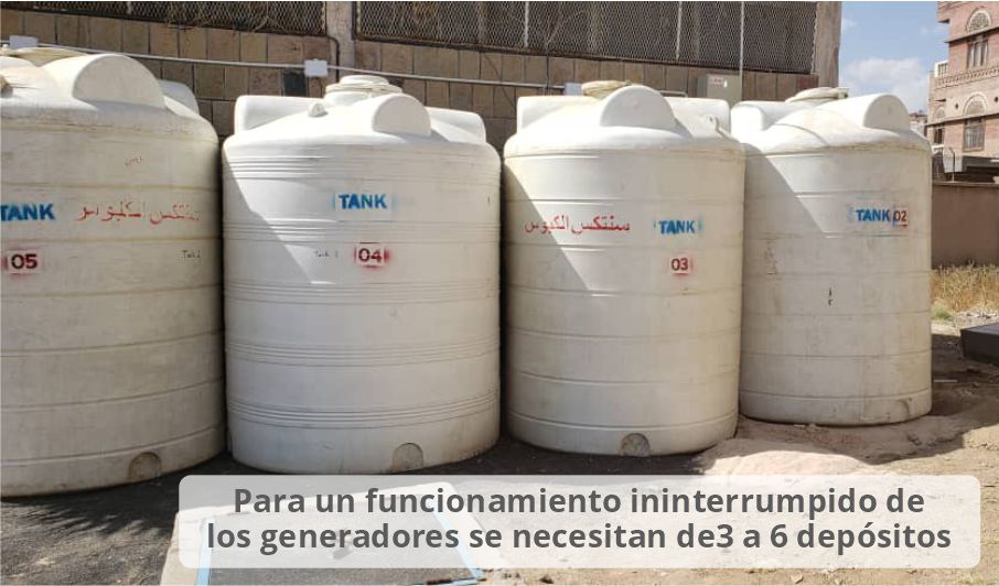 Depósitos de combustible de los grupos electrógenos diésel para instalación de los sensores del nivel de combustible Depósitos de combustible de los grupos electrógenos diésel para instalación de los sensores del nivel de combustible