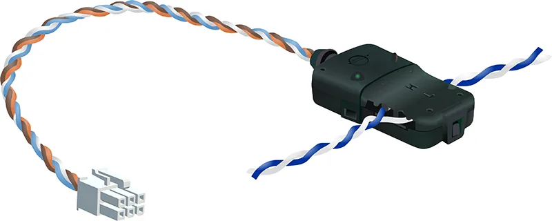 CANCrocodile Mini contactless CAN bus data sniffer, wires inside CANCrocodile Mini contactless CAN bus data sniffer for CAN wires