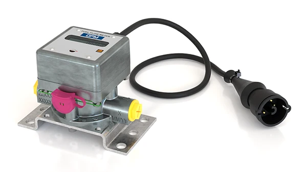 Medidor de flujo de combustible DFM con LCD y cable de salida