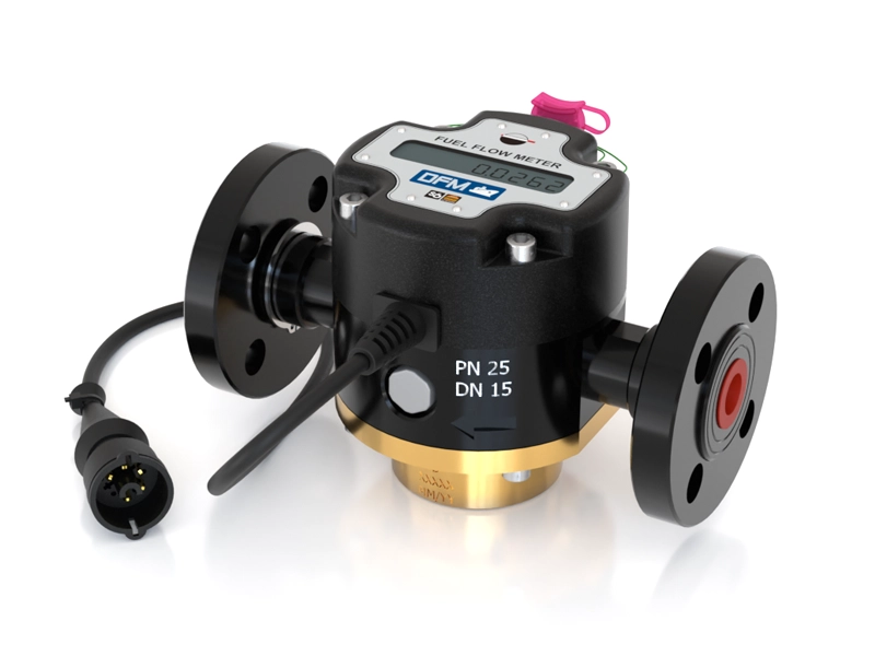 Flow meter for heavy machinery