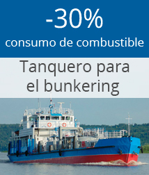 Control de consumo de combustible y tiempo de funcionamiento del tanquero para el bunkering