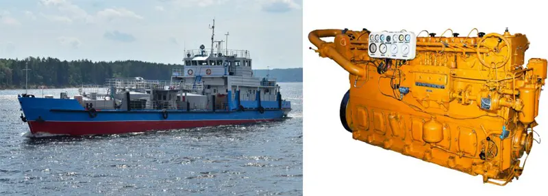 Tanquero para el bunkering con Motor 6CSPN18/22 Tanquero para el bunkering con Motor 6CSPN18/22