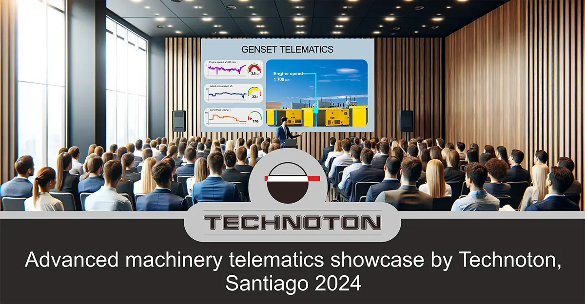 Advanced machinery telematics showcase by Technoton, Santiago 2024