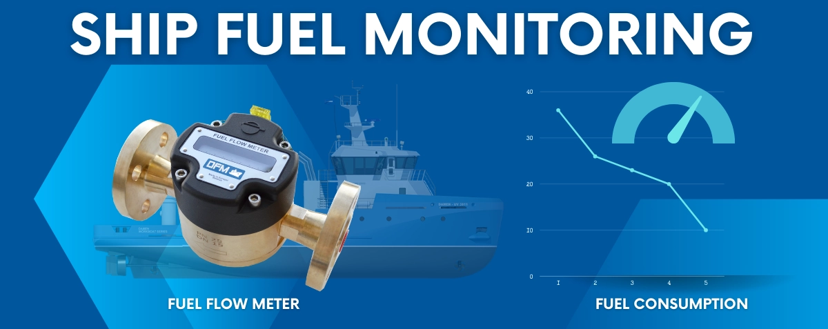 Ship fuel monitoring with DFM flow meters