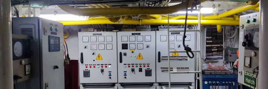 Generators and power management control panel Generators and power management control panel