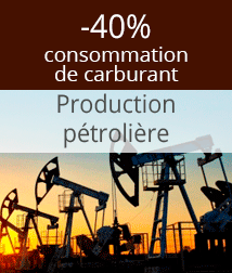 Production de pétrole – réduction de la consommation de carburant