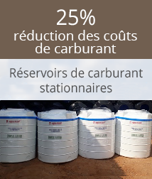 Ravitaillement, contrôle de la qualité et du volume de carburant dans les réservoirs fixes des groupes électrogènes