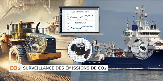 Surveillance des émissions de CO₂ sur la machinerie lourde