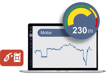 Monitoreo del consumo de combustible y de los niveles restantes de combustible en los tanques de consumo del barco Monitoreo del consumo de combustible y de los niveles restantes de combustible en los tanques de consumo del barco