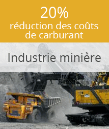 Industrie miniere - Réduction des coûts de carburant