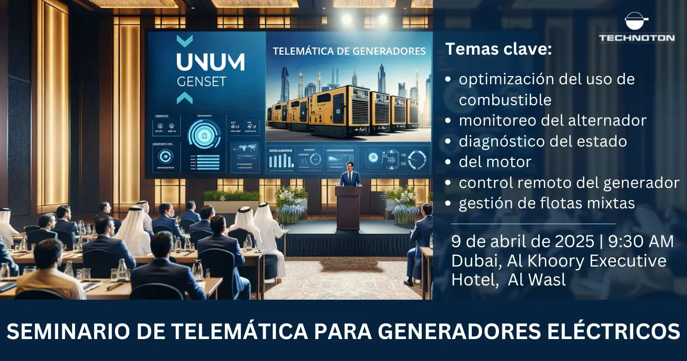 Seminario de Telemática para Generadores Eléctricos en Dubái, EAU 2025
