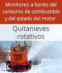Control de combustible en una locomotora quitanieves - monitoreo a bordo