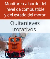 Control de combustible en una locomotora quitanieves - monitoreo a bordo