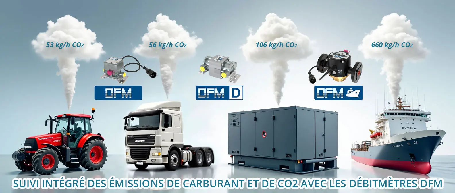 Débitmètres de carburant DFM calculent désormais les émissions de CO₂