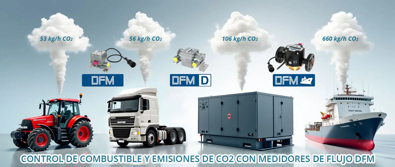 Los flujómetros DFM ahora calculan las emisiones de CO₂