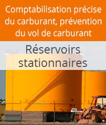 Surveillance du carburant dans les réservoirs fixes : niveau, volume, remplissage et distribution de carburant, capteurs de niveau de 8 mètres