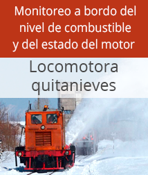 Control de combustible en una locomotora quitanieves - monitoreo a bordo