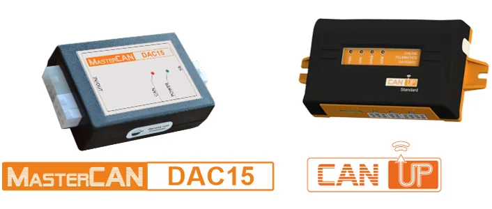 Sistema de bloqueo remoto del motor: portal telemático CANUp, convertidor analógico digital MasterCAN DAC15 Sistema de bloqueo remoto del motor: portal telemático CANUp, convertidor analógico digital MasterCAN DAC15