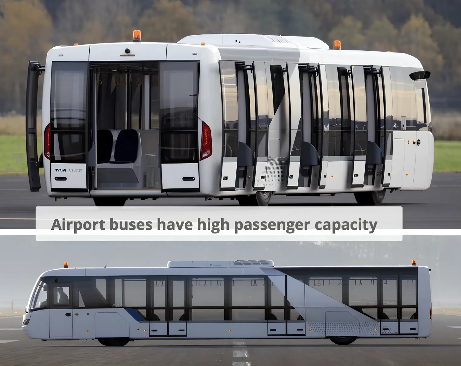 Airport buses with DUT-E fuel level sensor Airport buses with DUT-E fuel level sensor
