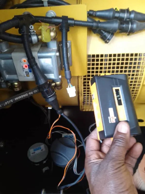 CANUp Genset Installed on the Generator for Data Collection and Cloud Transmission CANUp Genset Telematics Gateway Installed on the Genset