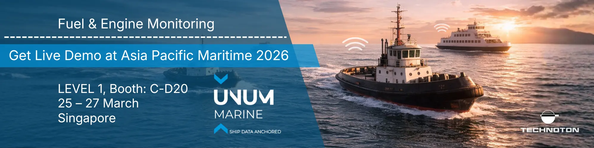 See fuel & engine monitoring with UNUM Marine at APM 2026 — Singapore
